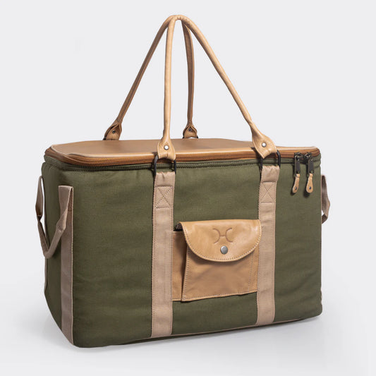 45L Big Boy Box Cooler Canvas & Leather