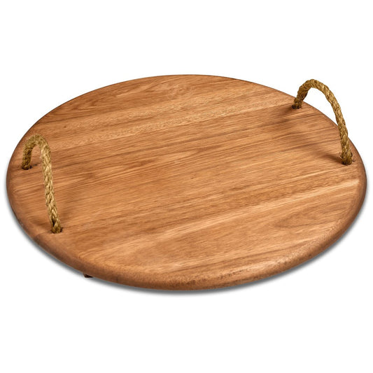 Medium Round Hardwood Food Platter