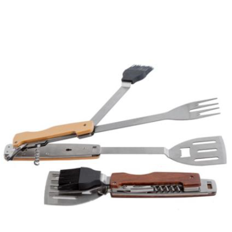 Braai Gadget with brown canvas bag