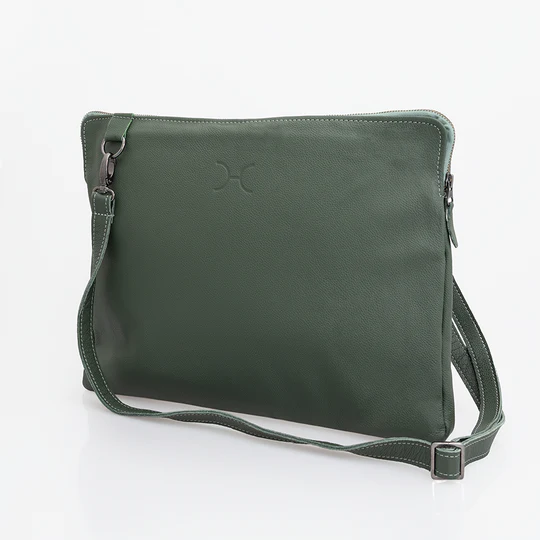 Thandana 15” Leather Laptop Sling in premium leather, perfect for professionals on the go