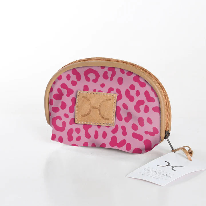 Compact and travel-friendly Thandana Makeup Bag in a stylish patterned design with secure Chunky Zip