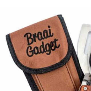 Braai Gadget with brown canvas bag