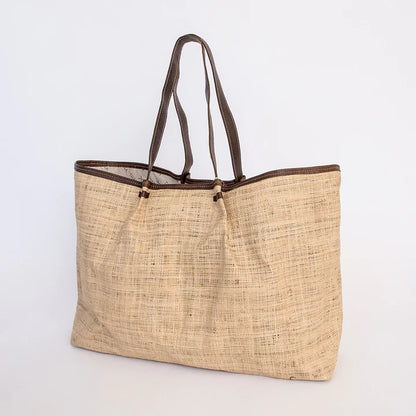 Megan Weave & Leather Bag