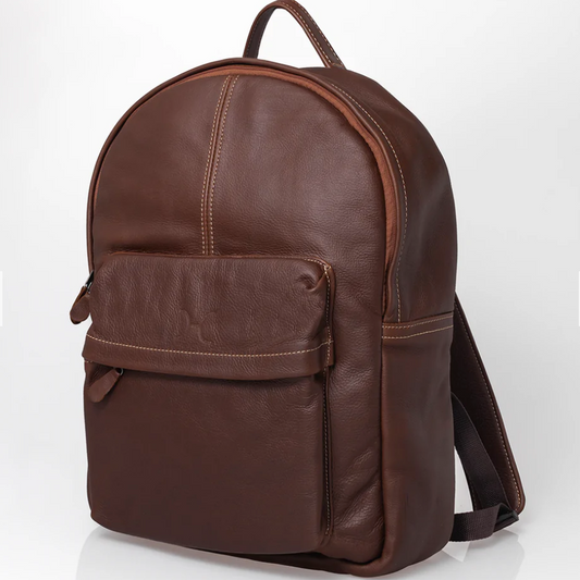 Thandana 15" Leather Laptop Backpack in a sophisticated leather finish