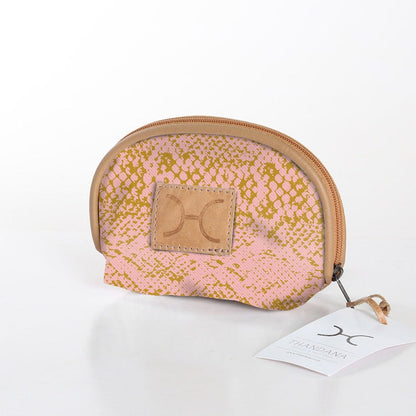 Compact and travel-friendly Thandana Makeup Bag in a stylish patterned design with secure Chunky Zip